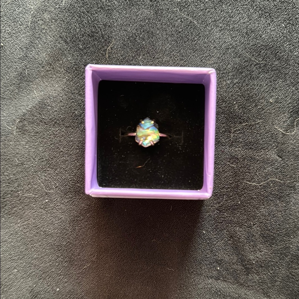 Color Street Blue and Gold Elegant Ring